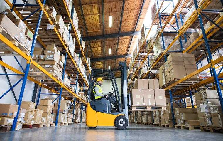 inside a warehouse in cypress texas